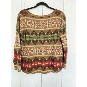 Denim & Supply Ralph Lauren Women’s Sweater Southwestern Aztec Southwest-Medium